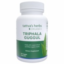 塔特瓦的草药 Triphala Guggul 草药补充剂 Ayurveda 草药补充剂 消化卫生和支持 有机Triphala Capsules, 120 Counter, 25年 Premium Service