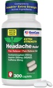 GenCare - Headche Relief Acetaminophen with Aspirin (NSAID) & Cafeine (300 caplets) 价值包 QQ头痛,肌肉痛,背痛和身体 QX通用外加强度