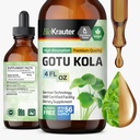 BIO KRAUTER Gotu Kola Tincture - Centella Asiatica 提取 - 无酒精和糖 Gotu Kola 提取 - Vegan Drops 4 Fl.Oz.