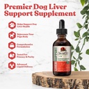 Ancient Pet Liver - Advanced Liver Support Supports for Dogs - 液体交付更好的吸收 - 牛奶硝酸盐,Dandelion, Artichoke & More!