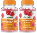 活性钙,镁,锌和维生素D + 镁,古米斯桶 - 大品尝,维生素补充剂,Gluten Free,GMO Free,Chewable Gummy