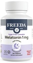 FREEDA Melatonin 1 mg 无糖可嚼的菜板 – 为3岁及以上年龄的成人及儿童提供天然水果易燃睡眠援助 – 非哈比特成型,维根,无胶质,科舍 – 美国制造(180个计数)