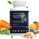 Ocu-Plus公式 – 与Lutein & Zeaxanthin 的眼部健康补充 – 支持视觉清晰,夜视和Macular健康 – 与Bilberry,Ginkgo Biloba & NAC – 60 Capsules