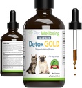 Petwelling Dexgold for Dogs & Cats - Gentle Dexization & End Support, Immune System Care, Nettle, 祝福的湿疹 - 兽医-草药补充剂 4 oz (118 ml)
