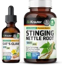 BIO KRAUTER 猫爪纹2 Fl. Oz. & Stinging Nettle 100 Capsules.