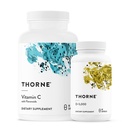 THORNE - 基本维生素包:维生素C和D-5000 复合体 - 免疫、骨质保健和能源支助 - 60至90 服务