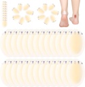 泰普100 Pcs Blister Bandages Hydrcolloid Blister Pades 用于脚趾(单一样式)的脚跟防水Gel 粘附带保护器