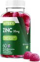 Viteey Zinc Gummys for Women and Men - Immune Support – 30mg - Vegan, Gelatin Free, Non GMO - 60 计数