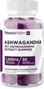FranchHQ Ashwagandha Gummys 1200mg, 60 Gummys (混血Berry Flavor) - Ashwagandha 草药提取补充 - 30名服务员,Gluten Free, Non-GMO