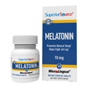 Superior source Melatonin 10 mg - 成人健康睡眠支持补充剂 - Melatonin公式 配有香蜜酒辅助剂 放松和休息睡眠 - 100种亚语溶解片