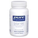 纯封装 Q-Gel 100 (Hydrosoluble CoQ10) QQ10 与维生素E一起增强溶解性 → 60 软胶盖