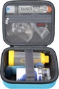 Elonbo 携带便携式手持式Inhaler Nebulier机器 Asthma Inhaler Spacer, EpiPen 旅行药箱, 手持式 Mesh Atomier 机器控件包, 袋装Auvi Q Ventolin, 蓝色