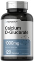 Horbäach Calcium D-Glucarate 1000mg → 120 Capsules → Non-GMO, Gluten 免费补编
