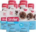 SlimFast Meal Explain Shake,原产地富力巧克力 Royale,10g 准备饮用蛋白质减肥,11 Fl. Oz瓶,4 Counter (Pack of 3) (Packaking May Vary)