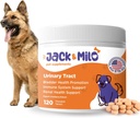 Jack & Milo - 狗、狗UTI失禁、肾脏和Bladder控制的补充 - Cranberry & Antioxidants,有机 - 狗的Bladder控制,美国制造-非转基因生物 - 120片