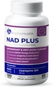 NAD + 高级能量和抗衰老公式 + 与NAD和Coenzyme Q10 + 支持心与认知健康 + 120 Capsules - 60日供应