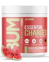 RAW 工作前粉,基本CHARGED(Sour Weatelon) - 男女工作前补充 - 支持焦点,Mood和性能 - 咖啡因,Alpha-GPC,L-Citrulline,Beta Alanine(25人服务)