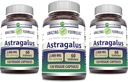 Astragalus 2000 mg Perference Capsules 补充 | 纯 Astragalus Membranaceus 植物根提取 | 非GMO | Gluten Free(120 Counter | 3 pack)
