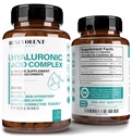 Hyaluronic酸补充物250mg,含200mg维生素C,1000mg L-Proline和抗衰老福利,Hyaluronic Acid Capsules for youngful Skin, 关节和连接组织健康 - 120 capsules