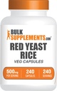 Bulk Assupports.com 红酵母大米 Capsules - 红酵母大米 Herbal Supplement - Vegan, 1 Capsule per service, 240 Veg Capsules (Pack of 1)