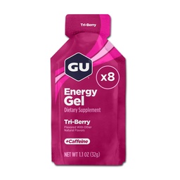 GU 能源 原始体育 营养 能源 Gel, 8-Count, Tri-Berry