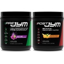 JYM Grape Candy Pre Workingout Powder 和 Post JYM Active Matrix 工作后辅助箱,每台30架