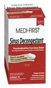 Medique 产品 Medi- First 80933 Sinus Decongestant, 100 Packets of 1 (包装可能有所不同), Red