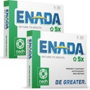 ENADA 5MG NADH 添加了氯羟基共酶抗氧化剂的维生素B3 豁免支持DNA修复服务作为自然能源记忆促进器和恢复身体的细胞能量 30X2