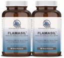 FlamasilTM (2 Pack) - 用于健康炎症反应 * * * * 多Herbal pain Reliver* 和联合援助 * * * 生物增强毒性、Boswellia、Resveratrol 和 More 13-in-1超食品抗氧化剂