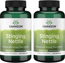 Swanson Stinging Nettles - 草药补充前列腺健康与尿道切除支持 - 支持呼吸卫生和流体平衡的自然公式 - (120页) (2包)