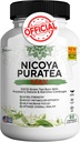 Nicoya PuraTea Max Green Tea 提取和绿色咖啡豆用于代谢支持,自然能源促进剂,抗氧化剂-Rich 补充剂 – 60 Capsules