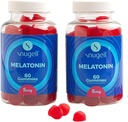 Snugell Melatonin Gummys 5 mg – 60 Count Entertainary Supplement – Berry Blend Flavor 天然安眠支持(英语:Berry Blend Flavor) Vegan, Non-Habit Forming, Non-GMO, Pectin-based, Gluten-Free – 在美国制造(2种)