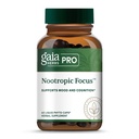 GAIA HERBS PRO Nootropic Focus - 大脑健康支持补编* - 与萨夫龙,Ginkgo Leaf Extract & Lemon Balm - Vegan,Gluten-Free - 40 Liquid Phyto-Caps (20 services) 的诺热带补编.