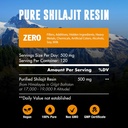 6万MG Shilajit纯有机Resin - 65% Fulvic Acid & 85+ Trace Minerals, 120 services - Awaken Energy Booster & Support Imune, 增强整体健康和脑促进器 - 无糖