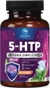 5-HTP 补编 - 5-HTP 200mg Pervice - 外力 5-HTP (5-Hydroxytryptophan) Griffonia Simplicifolia - 支持休眠,自然平静和脑健康 - 美国瓶装 - 60 Capsules