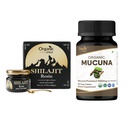 ORGANIC SPREE 纯喜马拉雅山石蜡(Shilajit) Resin & Mucuna 补编 – 20g 和 120 片 – 85+ Trace Mineral Fulvic酸 Resin & USDA 有机Mucuna Pruriens