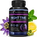 夜间肥肉燃烧器 - 体重减肥药丸 配有在夜间工作的麦拉托宁镁(Melatonin) CLA L-Carnitine, Appetite Sprintant, Carb Blocker, 夜间代谢促进器 男女60 Caps.