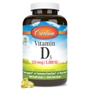Carlson - 维生素D35000 IU(125 mcg),骨质健康,肌肉健康,胆固醇,维生素D补充剂,维生素D3软宝石,360软胶