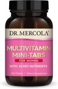 Mercola Multivitamin Mini-Tabs博士,30名服务员(300张牌匾),10名主要营养员,支持最佳妇女健康,非GMO