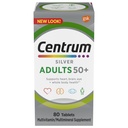 Centrum Silver Multivitamin for Adults 50 Plus, Multivitamin/ Multiminal 配有维生素D3,B维生素,钙和抗氧化剂,Gluten Free,非GMO成份-80 Counters