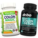 Colon Cleanser Detox for Wight Loss - 15日肠道清洁药丸 & Probiotic - 快速代理 天然泻剂用于便秘救济 - Bowel Movements for Stomach Bloating, Gut Support