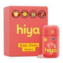 Hiya Iron+ 儿童补充品 - 高吸附性铁补充品 - 美味草莓 Flavor & Easy on Children's Stomach - 无添加糖和第三方测试 - 托德勒斯30天补料供应