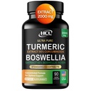 Turmeric Boswellia 提取补充 2000 mg – 含有Turmeric Curcumin的超强Boswellia Serrata – 95% Curcuminoids 含有 Boswellia 提取 Capsules - 标准化高概率 - 在美国制造