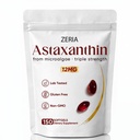 Zeria Astaxanthin 12mg,天然微藻抗氧化剂补充剂,帮助保护细胞免受氧化性压力,皮肤坚固度和弹性,促进健康皮肤和眼睛,150软胶