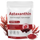 Astaxanthin 12mg, 120 软胶, Premium Astaxanthin 抗氧化剂补充剂 抗氧化剂活性, 支持眼, 皮肤健康, Immune, 内环