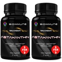 BioImmune 2 Pack 三重强度 AstaQuilTM Astaxanthin 12mg 增强吸收,120 软胶 w/ Organic Coconut Oil. 强大的抗氧化剂用于眼,联合和心脏健康