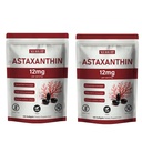 Astaxanthin 12 mg 软胶 | 天然藻类有机植物提取物(Haematococcus pluvialis) | 易燕子,Non-GMO,每袋120个计数(2)