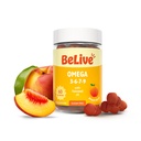 BeLive Omega 3 Gummys - 60 Ct I Vegan Omegas 3 6 7 和 9 来自Flaxseed Oil & Sea Buckthorn 果油,面向儿童与成年人,全体,脑和眼睛支持,无糖-桃花