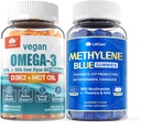 Vegen Omega 3 Gummys 1280mg + Methine Blue Gummys 用于人类