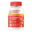 SmartyPants Kids Vitamins 认知Omega-3 脑胶囊与DHA & EPA, Citrus草莓, 60 Counter(30天供应)